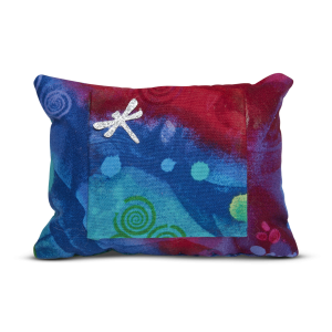 Dragonfly-Silver Pocket Wish Pillow-small